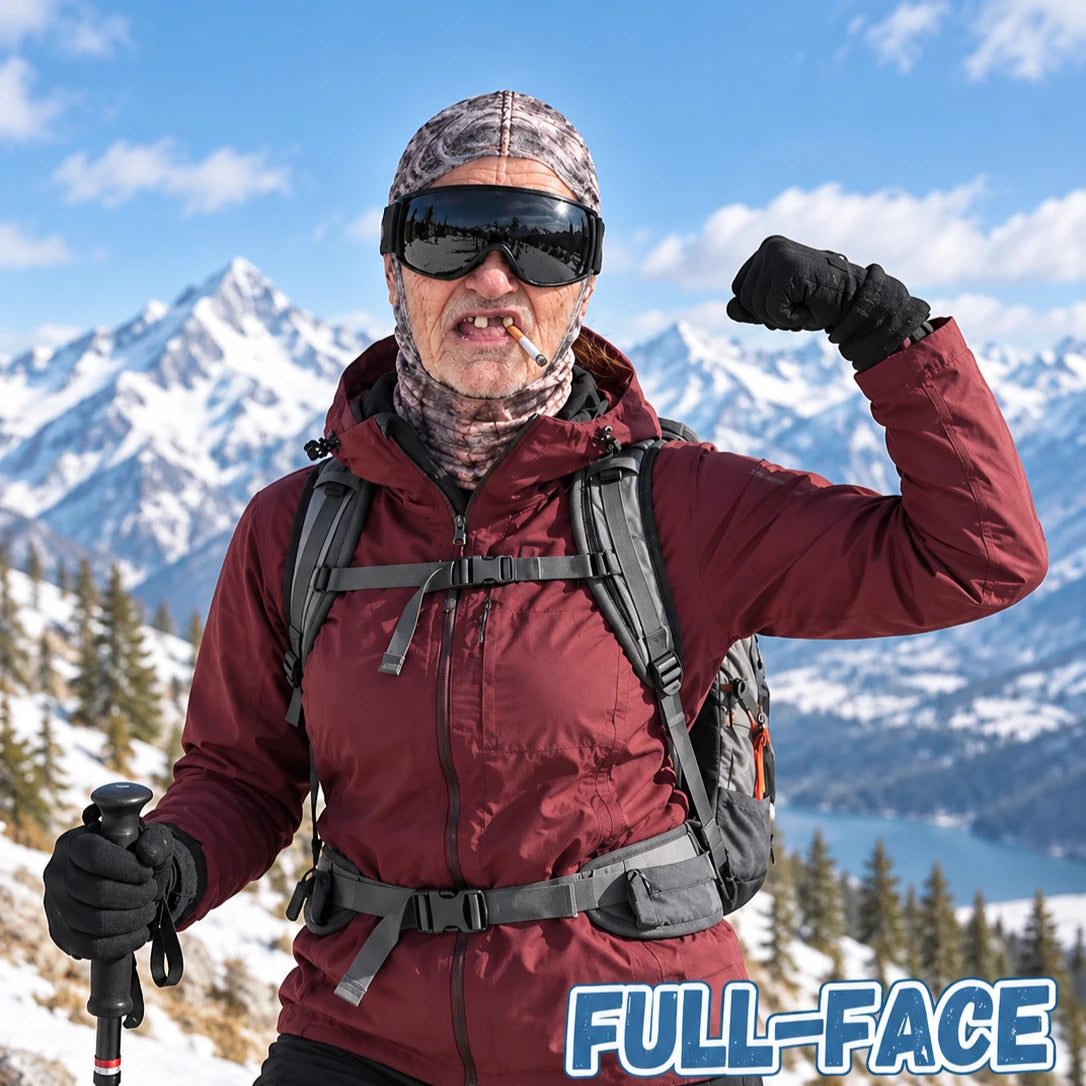 Funny Realistic Old Man Balaclava Thermal Ski Mask