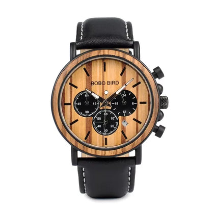 BOBO BIRD Wooden Quartz Wristwatch