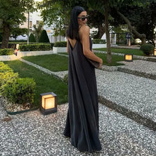 Black Slip Long Dress
