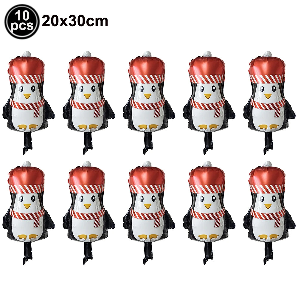 Standing Santa Claus Christmas Foil Balloon Decoration