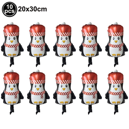 Standing Santa Claus Christmas Foil Balloon Decoration