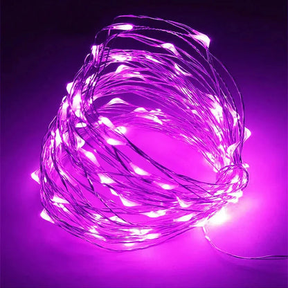 LED Copper Wire Battery-Powered Fairy String Lights