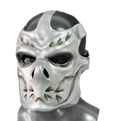 Jason Voorhees Silver Full-Head Latex Mask - Halloween Cosplay & Masquerade Prop