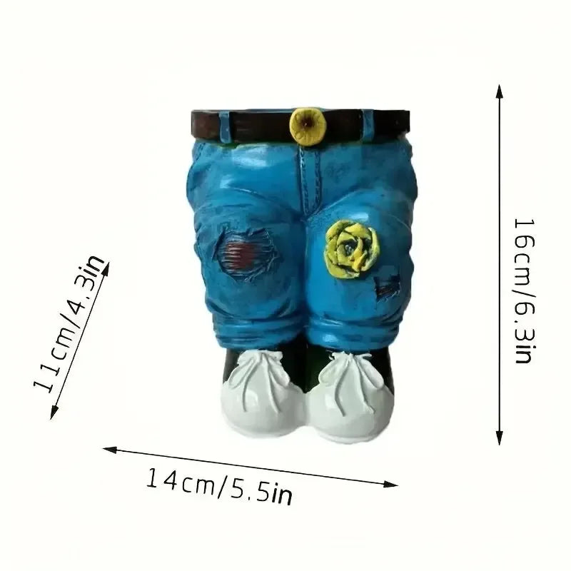 Jeans Pants Shape Flower Pot