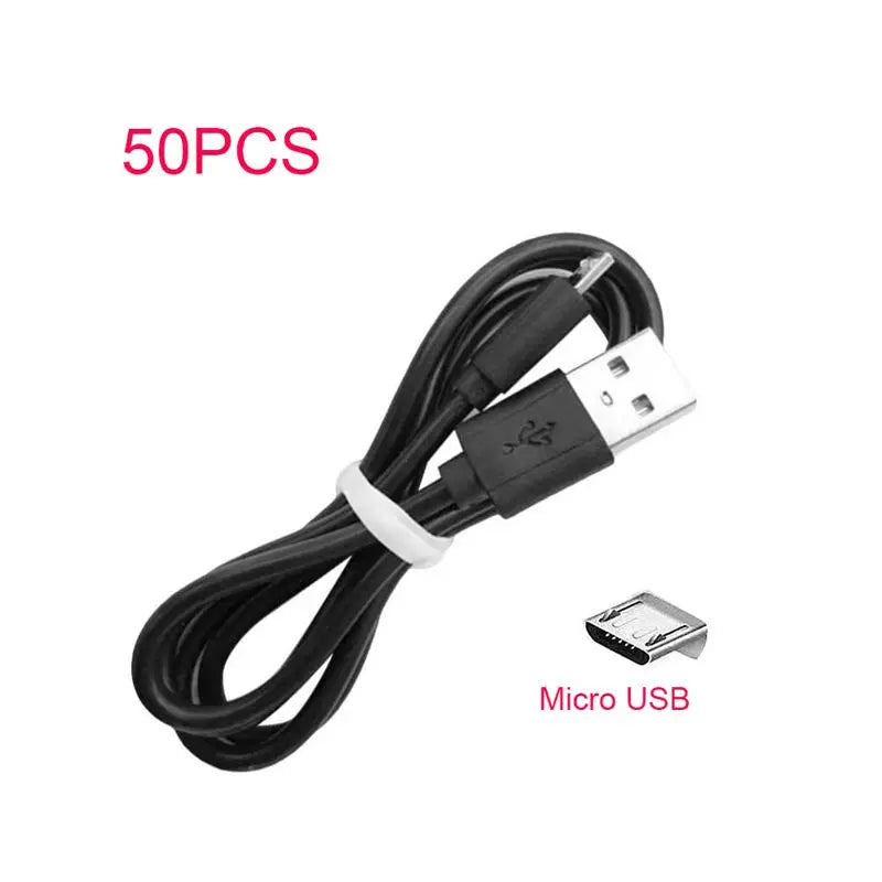 Short Micro USB Fast Charging Data Cable – Bulk Multi-Pack for Android Devices