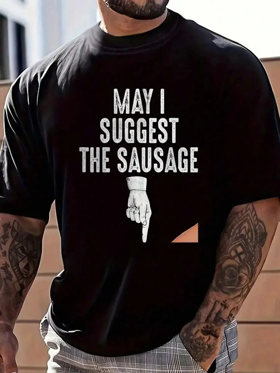Men’s Classic Short-Sleeve 100% Cotton Graphic T-Shirt