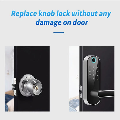 Smart Fingerprint Door Lock with WiFi App Control, NFC, and IP67 Waterproofing