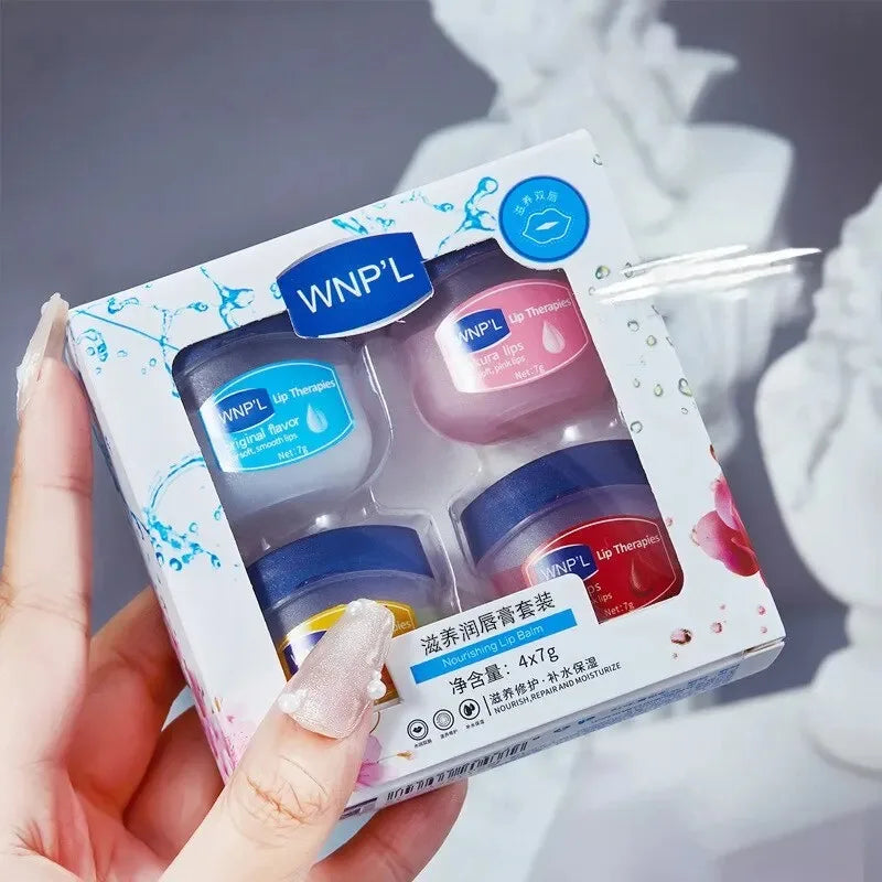 Multipack Natural Plant Base Moisturizing Lip Balm Set