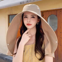 Sunshade Visor Big Neck Protection Shawl Bucket Hat