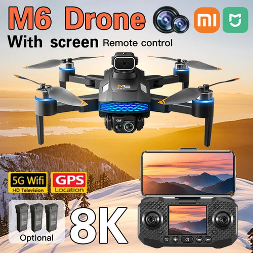 Xiaomi Mijia M6 8K Pro with 5G WIFI FPV HD Camera With screen Remote Quadcopter