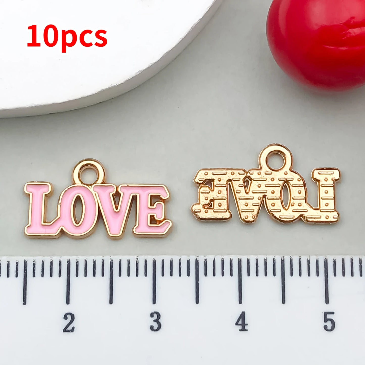 10-20 Piece Valentine's Day Mixed Alloy Flower Charms Set - DIY Jewelry Making Pendants