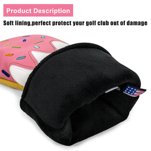 Ice Cream Embroidered Golf Driver Head Cover