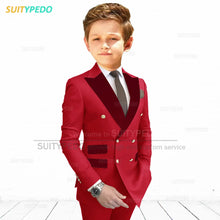 Slim Fit Peaked Lapel Formal Blazer and Pants Two Piece Suit