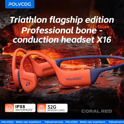 POLVCDG Bone Conduction Swimming Earphones