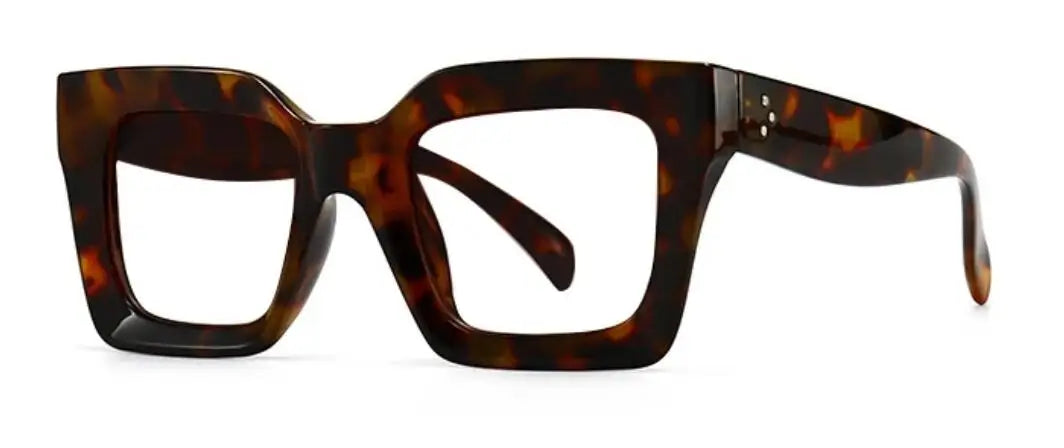 Vintage Oversized Square Anti Blue Light Reading Glasses