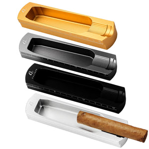 GALINER Metal Single Slot Long Cigar Hold Ashtray
