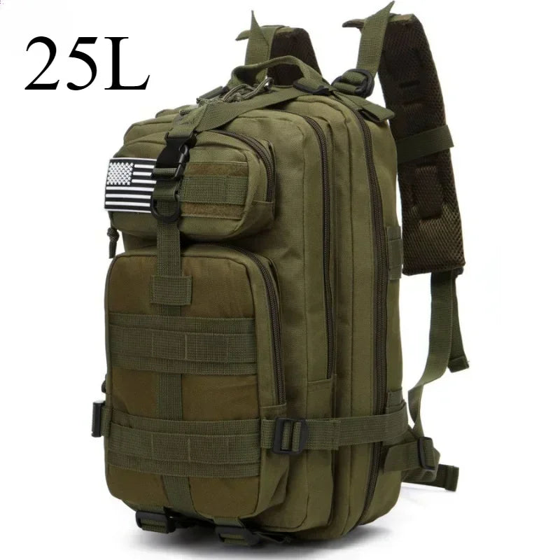 25L/50L Tactical Molle Backpack for Hiking, Camping & Outdoor Travel