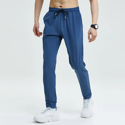 Men’s Ice Silk Quick-Dry Slim Fit Joggers for Running & Gym
