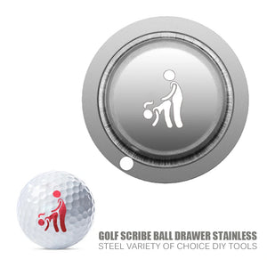 Stainless Steel Golf Ball Line Marker Stencil