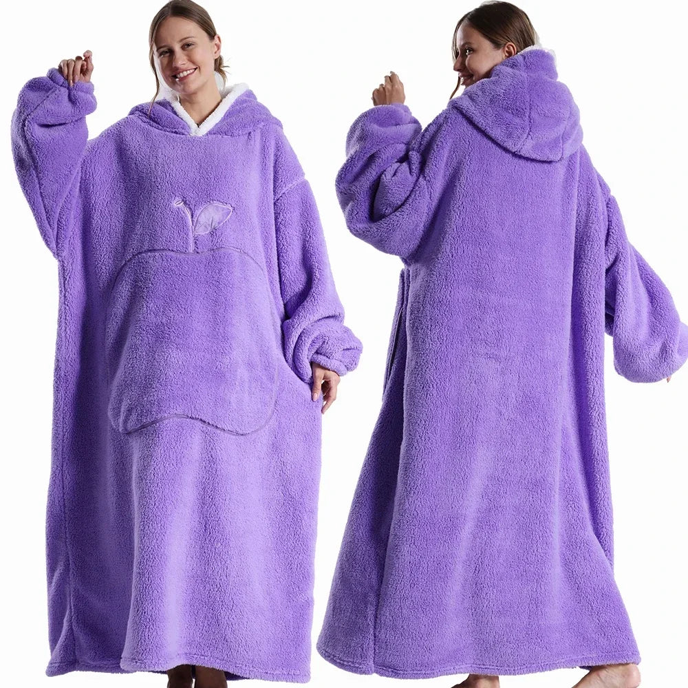 Extra Long & Thick Hooded Robe
