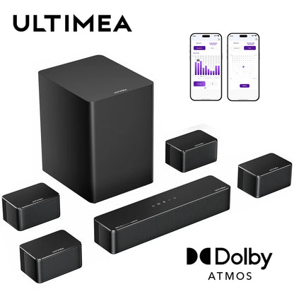 ULTIMEA Poseidon D80 Boom 7.1 Channel Dolby Atmos Soundbar System