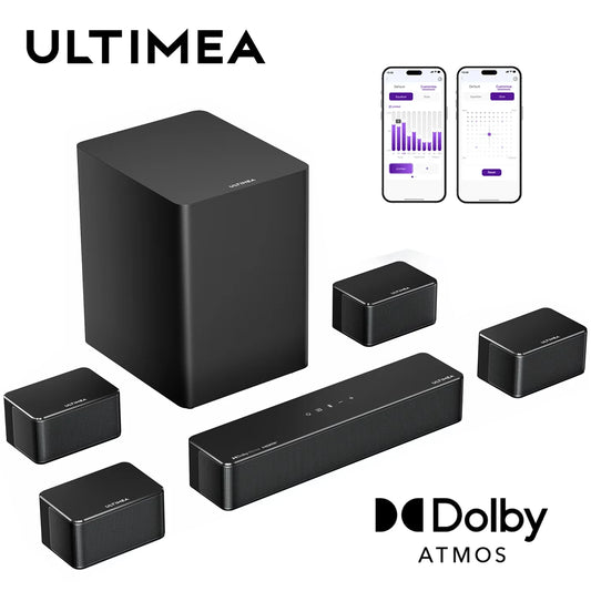 ULTIMEA Poseidon D80 Boom 7.1 Channel Dolby Atmos Soundbar System