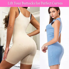 GUUDIA Open Bust Bodysuit Stretchy Spandex Tummy Control Full Back Shapewear Adjustable
