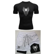 Compression Spider Printed Quick Dry Sportwear Set
