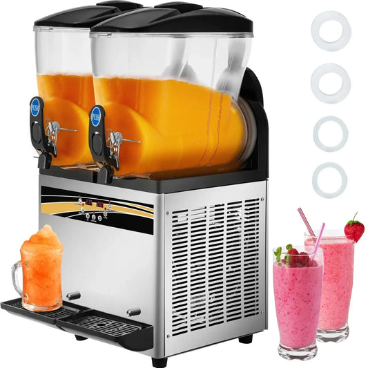 Sihao Commercial 15L Double Tank Margarita Machine