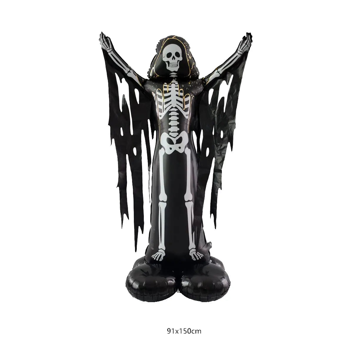 Halloween Inflatable Standing Bat & Pumpkin Foil Balloons Party Decor