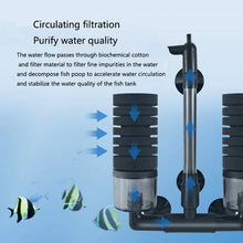 Aquarium Fish Tank Air Pump Skimmer Biochemical Sponge Filter