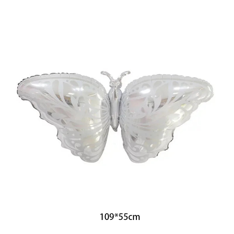 Large Butterfly Aluminum Foil Balloon - Party Decor & Photo Prop