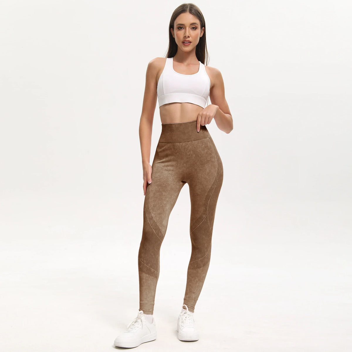 High-Waist Seamless Active Leggings