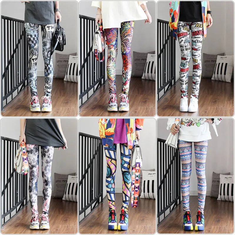 Casual and Colorful Leg Warmer Leggings