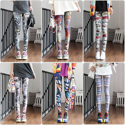 Casual and Colorful Leg Warmer Leggings