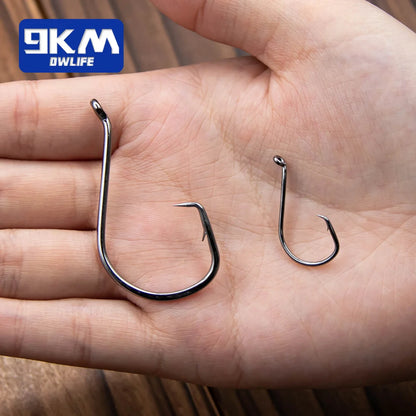 9KM Heavy-Duty High Carbon Steel Circle Fishing Hooks Set
