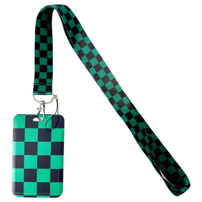 Anime Character Lanyard with ID Card Holder & Keychain