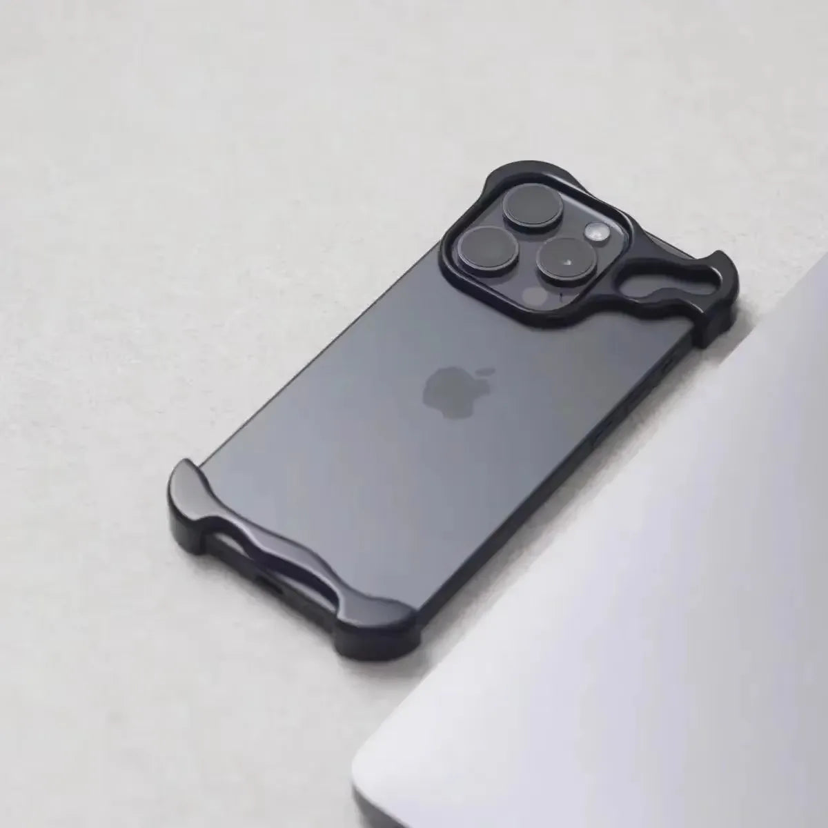 Luxury Metal Bumper Phone Case with Camera Lens Protection for iPhone