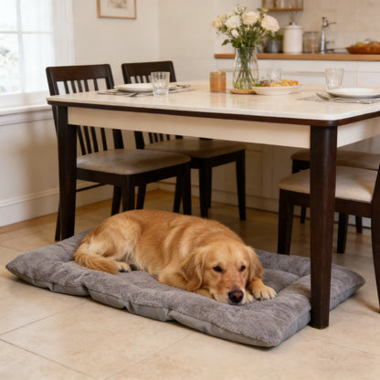 Plush Dog Bed Sofa & Thickened Pet Crate Mat