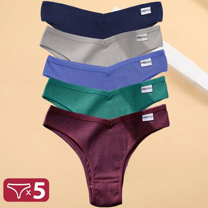 5PCS Cotton Thongs