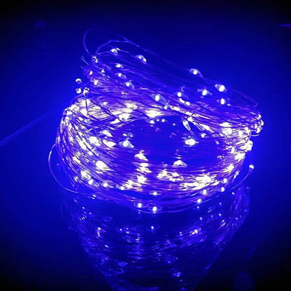 USB LED Copper Wire Fairy String Lights – 8-Mode Holiday & Party Garland