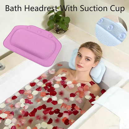 Bath Headrest With Suction Cup