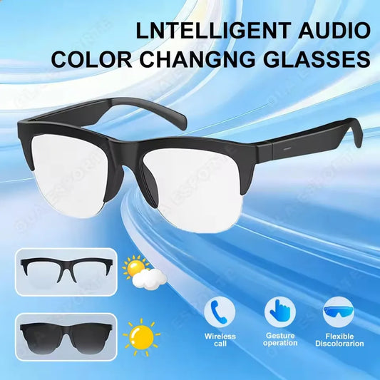 Color-Changing Lens Smart Glasses with Voice Assistant