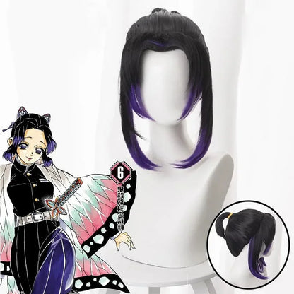 Anime Demon Slayer Kochou Shinobu Cosplay Costume Set – Insect Hashira Uniform & Kimono