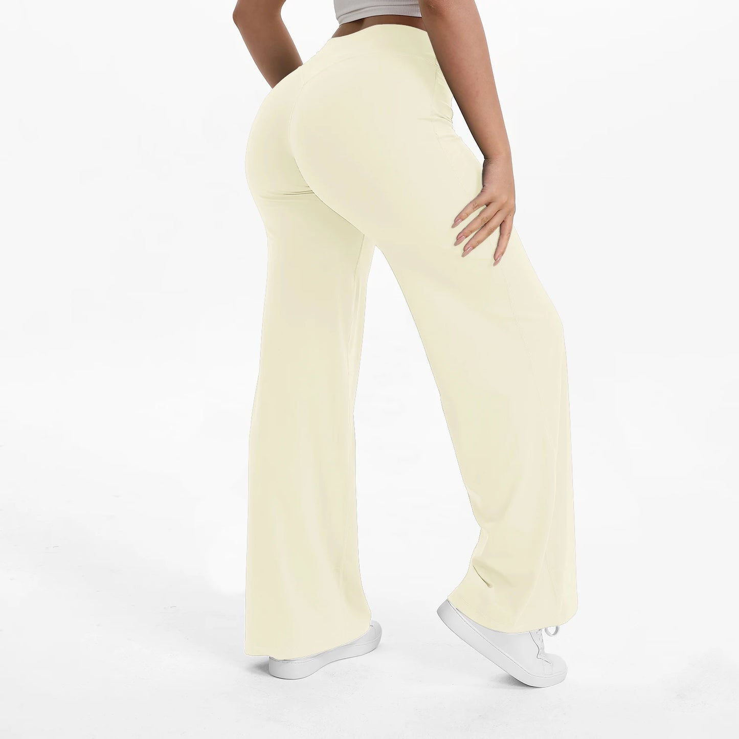 NCLAGEN Women’s Seamless Flare Yoga Leggings – High-Waist Butt Lifting Activewear