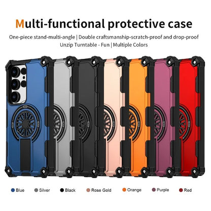 Armor 2-in-1 Shockproof Magnetic Adhesive Protective Case for Samsung