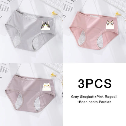 3PCS Large Flow Menstrual Briefs