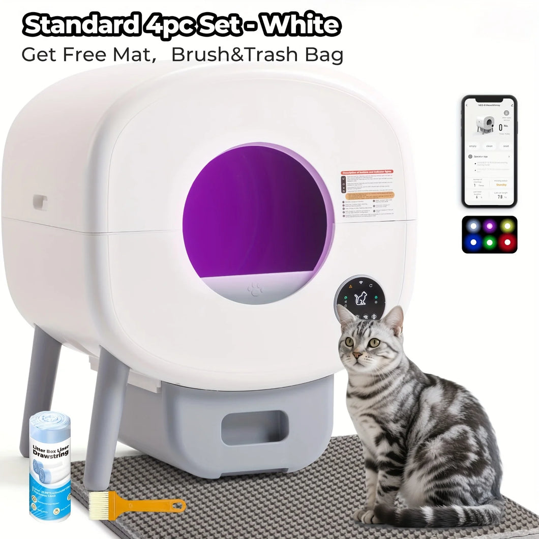Lunapurr Self Cleaning Large Capacity Automatic Cat Litter Box