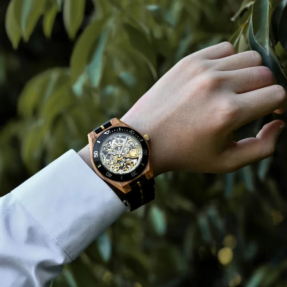 BOBO BIRD Wooden Mechanical Watch