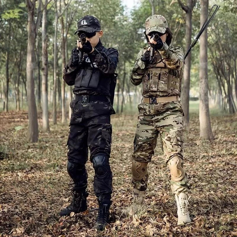Kids' Tactical Camouflage Military Uniform & Gear Set